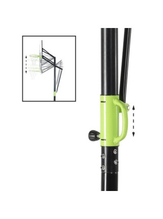 Пересувний баскетбольний щит Polestar EXIT green/black 